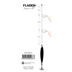 SHINER 30GR DOUBLE HOOK RIG KIT - BLUE