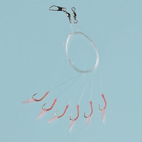 PINK SABIKI 6 HOOK SIZE 8 MAIN LINE 0.35MM DROP LINE 0.30MM