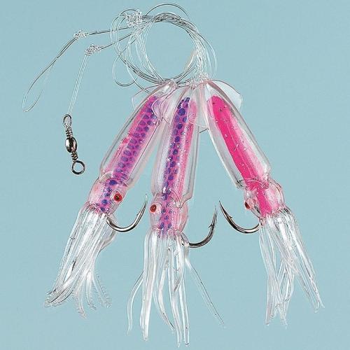 WINGED OCTOPUS PINK/PURPLE 3-HOOKS 8/0