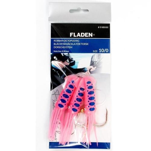 WINGED OCTOPUS PINK WHITE 3-HOOKS 8/0