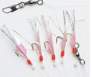 FLADEN HÄCKLA FISKHUD MED FJÄDER (5-KROKAR)