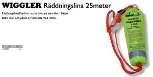 WIGGLER RÄDDNINGSLINA 25M