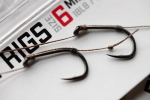 KORDA BASIX Hair Rigs Wide Gape #4 Barbless 5lb