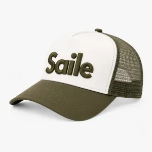 SAILE CONFIDENCE CAP - WHITE/GREEN