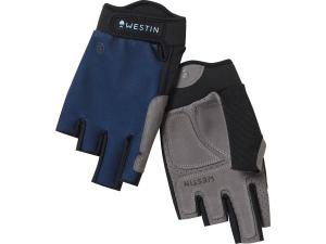 WESTIN DRIP UPF HALF FINGER GLOVE - PETROL BLUE