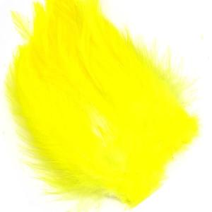 VENIARD LARGE COCK FEATHER NECK HACKLES 2GR - SB YELLOW