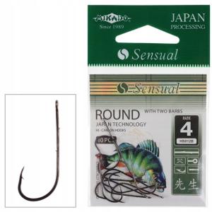 SENSUAL - ROUND HOOK WITH BARBS NO 4 BLACK