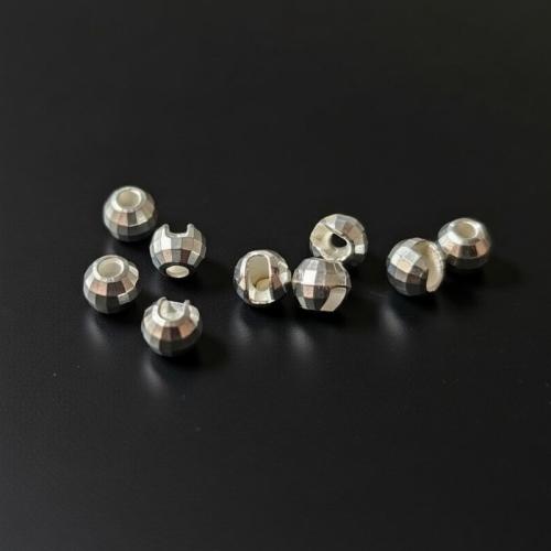 FACETED SLOTTED TUNGSTEN BEADS 4,0MM - SILVER 50st