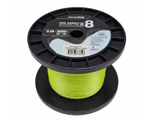 ARMADA PRO NORDIC BRAID LINE X8 3000M - CHARTREUSE