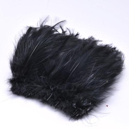 VENIARD LARGE COCK FEATHER NECK HACKLES 2GR - BLACK