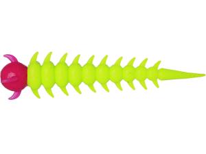 GREEDY WORM 5.5CM CHARTREUSE/PINK - BANANA