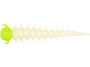 GREEDY WORM 5.5CM WHITE/CHARTREUSE - BANANA