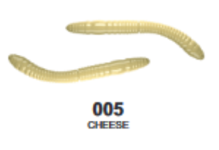LIBRA LURES FATTY D´WORM TOURNAMENT 55MM CHEESE