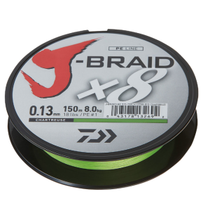 DAIWA J-BRAIDX8 150M CHARTREUSE