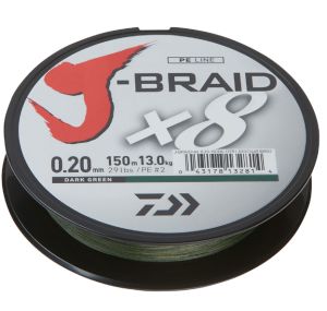 DAIWA J-BRAIDX8 DARK GREEN 150M