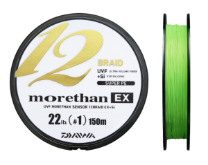 DAIWA MORETHAN 12 BRAID LIME GREEN 135M