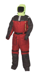 KINETIC GUARDIAN FLOTATION SUIT LARGE RED/STORMY