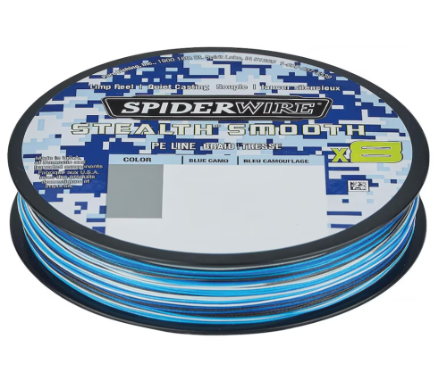 SPIDERWIRE STEALTH SMOOTH 8 150M - BLUE CAMO