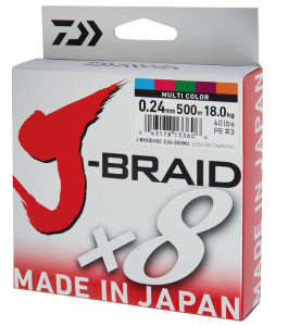 DAIWA J-BRAIDX8 300M MULTICOLOR