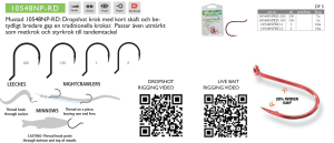 MUSTAD WIDE GAPE 10548NP-RD