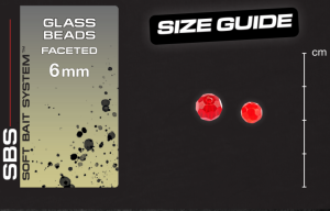 DARTS GLASS BEAD 6MM - FACETT MIC