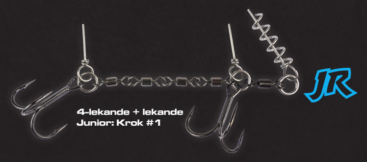 DARTS PIKE RIG 4 LINK 9CM #1 - JR