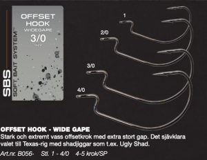 DARTS OFFSET HOOK - WIDE GAPE