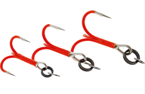 WESTIN RIGGED SEATROUT TREBLE HOOKS UV ORANGE (4-PACK)