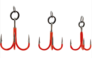 WESTIN RIGGED SEATROUT TREBLE HOOKS UV ORANGE (4-PACK)