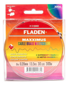 FLADEN MAXXIMUS CABLE BRAID MULTICOLOR 300M