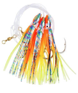 OCTOPUS RIG ORANGE ABALONE 4/0 - 3 HOOKS