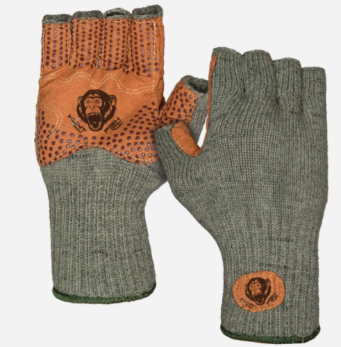 FISH MONKEY WOLLY GLOVES - OLIVE