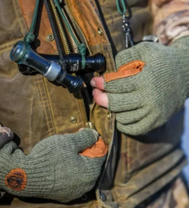 FISH MONKEY WOLLY GLOVES - OLIVE