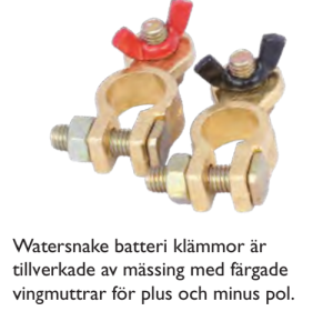 WATERSNAKE BATTERI KLÄMMOR