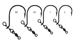 NO TWIST SHOT RIG WITH MINI SWIVEL (5-PACK)
