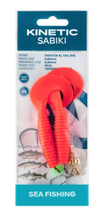 KINETIC SABIKI TWISTER XL 8/0 RED/BLACK/GOLD