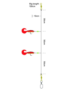 KINETIC SABIKI TWISTER XL 8/0 SILVER/BLUE