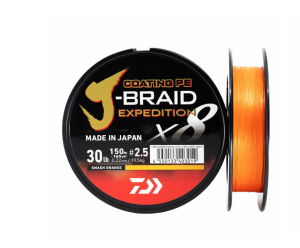 DAIWA J-BRAID EXPEDITION 150M - ORANGE