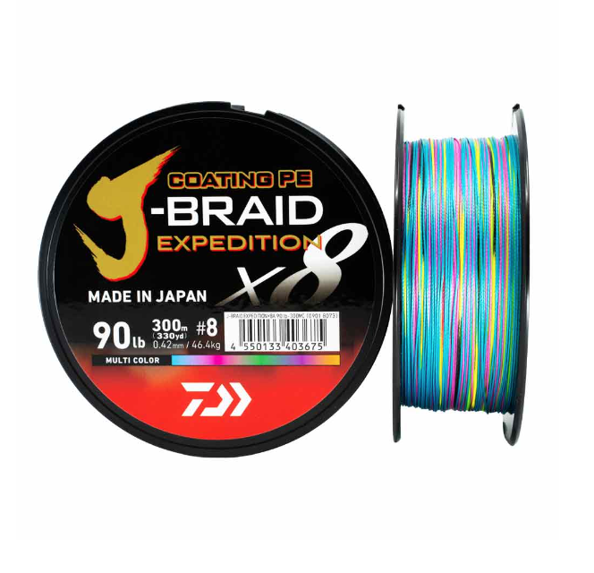 DAIWA J-BRAID EXPEDITION 3000M - MULTICOLOR