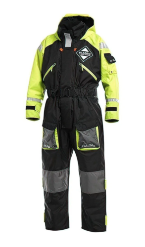 FLYTOVERALL 845XY SVART/GUL XXL