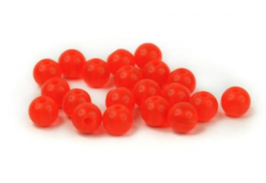 SYBAI BRASS BEADS HOT 3.2MM - FLUO RED