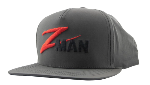 ZMAN LOGO FLAT BILL HATZ - CHARCOAL