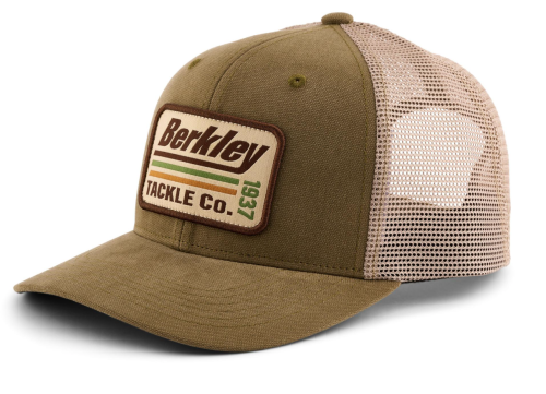 BERKLEY STRIPER TRUCKER CAP - BROWN CHARCOAL