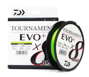 DAIWA TOURNAMENT 8 BRAID EVO+ CHARTREUSE (135M)