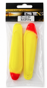 STOXDAL BILL OVAL - GUL/RÖD (2-PACK)