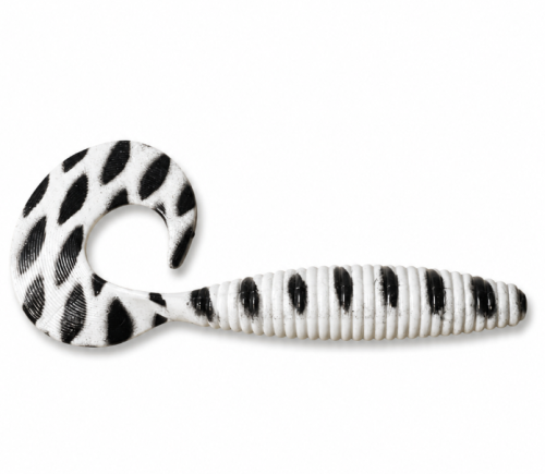 CURLY MAGNUM 20CM - VIT SVART
