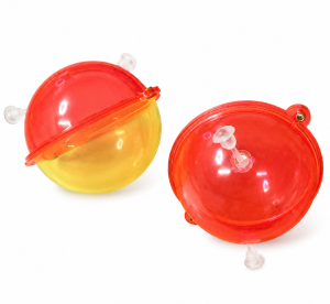 DANICA FLOATS 50MM 2PCS - YELLOW/RED