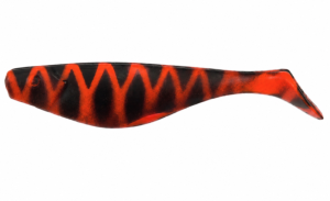 ACTION PLASTICS TIGER SHAD 10CM - TIGER RED