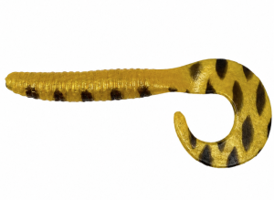 ACTION PLASTICS CURLY MAG 20CM - GUL / SVART TIGER