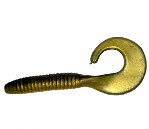 ACTION PLASTICS CURLY MAG 20CM - GUL / SVART
